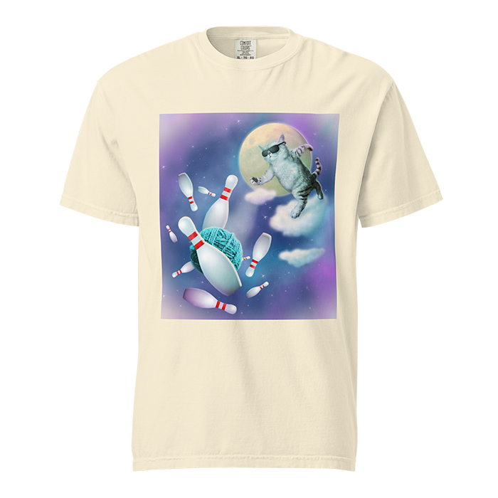 Cat Space Bowling shirt