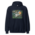 Space dragonfly cat ufo hoodie